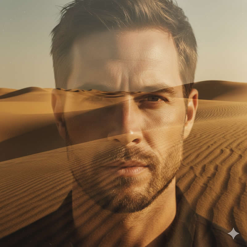 Google Gemini AI Prompts to Create Retro-Style Double Exposure Portraits