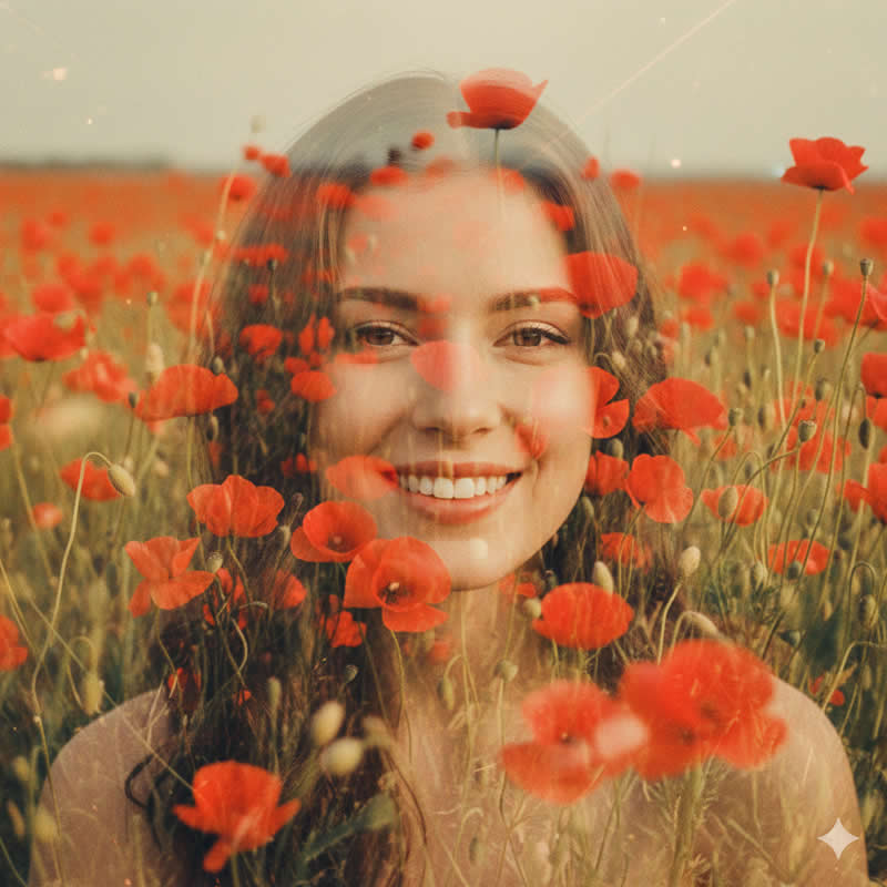 Google Gemini AI Prompts to Create Retro-Style Double Exposure Portraits