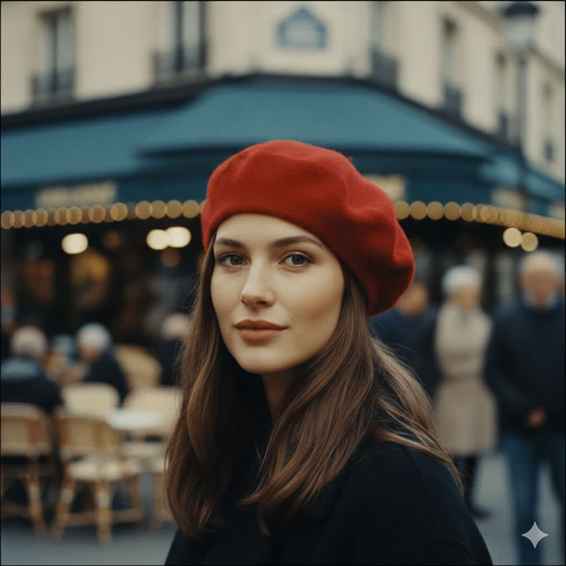The Parisian Chic - Google Gemini AI Prompts to Create Stunning Retro Film Color Portraits