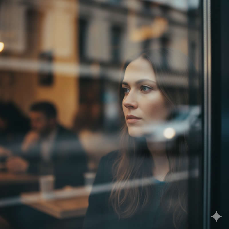 Candid Cafe Moment - Google Gemini AI Prompts to Create Stunning Retro Film Color Portraits