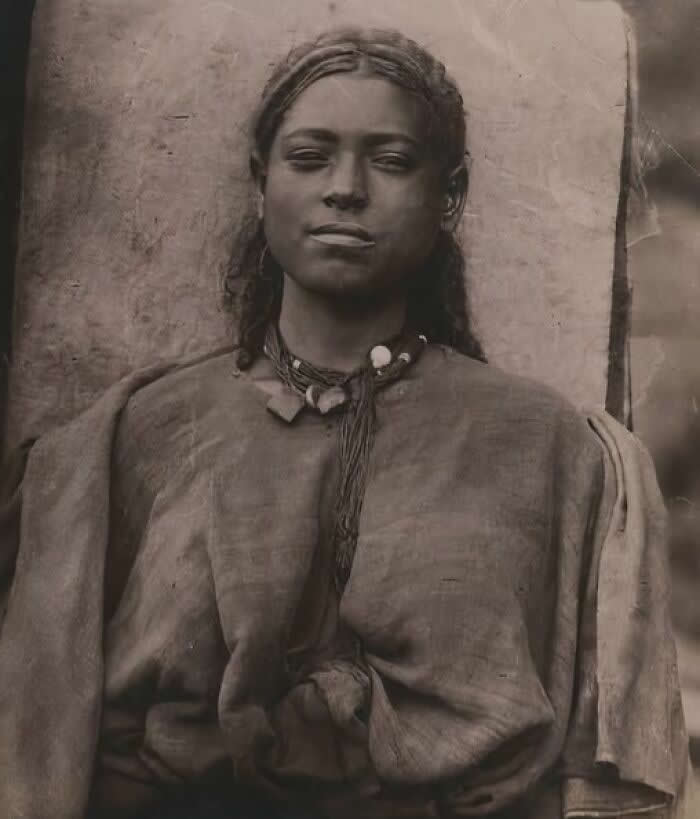 Portrait Of A Young Woman, Ethiopia, 1885-1888 - Rare 19th-Century History Photos