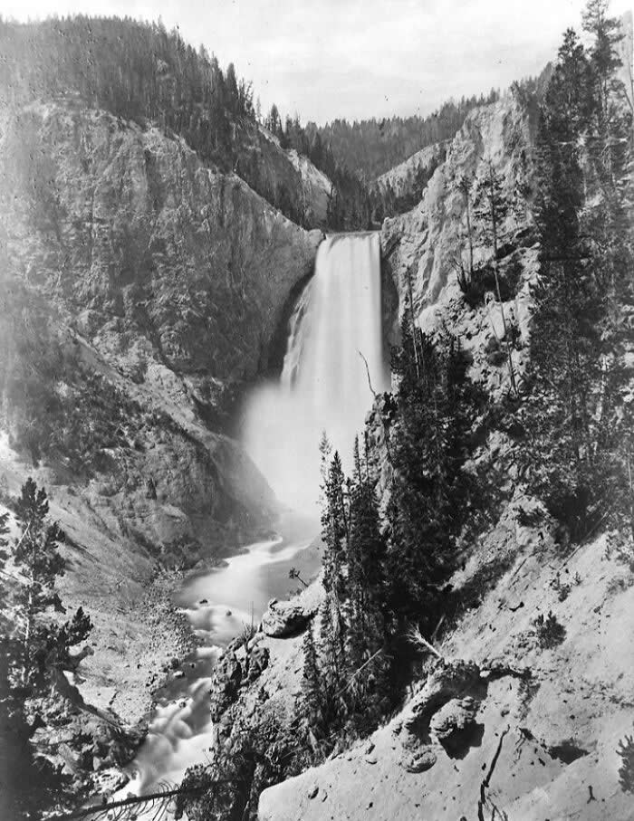 Photo Of Lower Yellowstone Falls, Taken During The Hayden Expedition To Yellowstone, 1871 - Rare 19th-Century History Photos