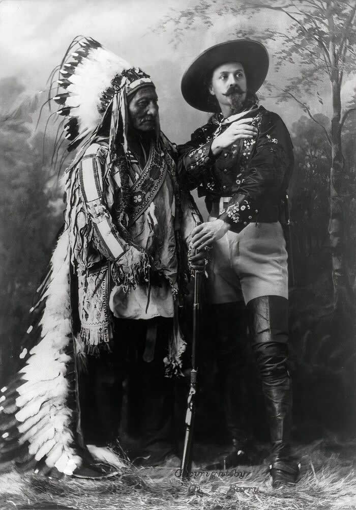 Sitting Bull And Buffalo Bill, 1895 - Rare 19th-Century History Photos