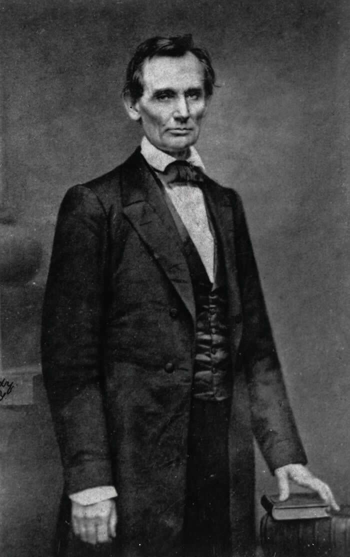 Abraham Lincoln, Candidate For U.S. President, Three-Quarter Length Portrait, Before Delivering His Cooper Union Address In New York City, 1860 - Rare 19th-Century History Photos