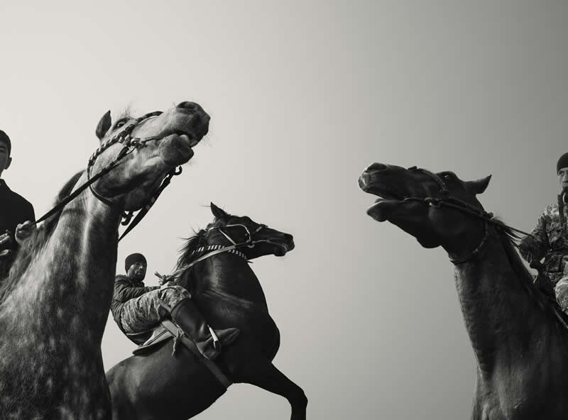 1st Place: "Buzkashi" by Todd Antony - LensCulture Black and White Photography Awards 2025 Winners