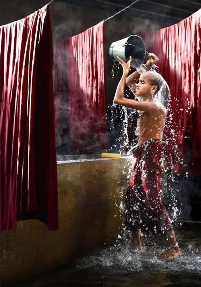 Everyday Life of Little Monks in Myanmar by Chan Kwok Hung