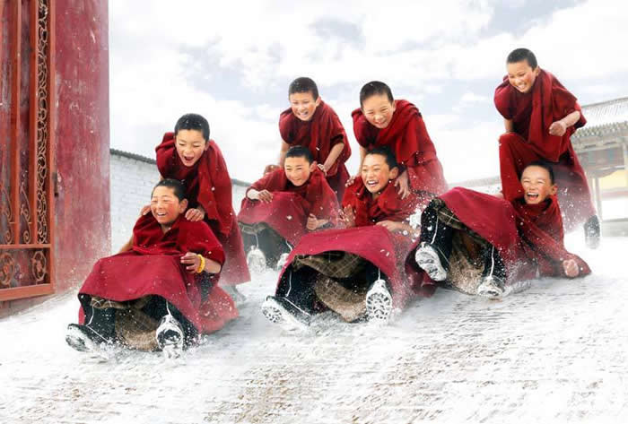 Everyday Life of Little Monks in Myanmar by Chan Kwok Hung