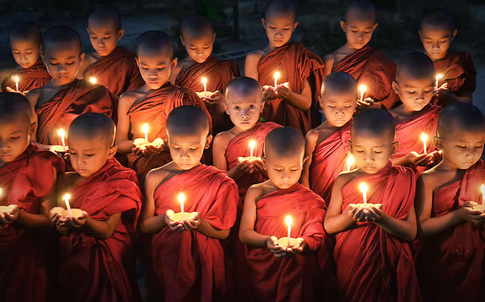 Everyday Life of Little Monks in Myanmar by Chan Kwok Hung