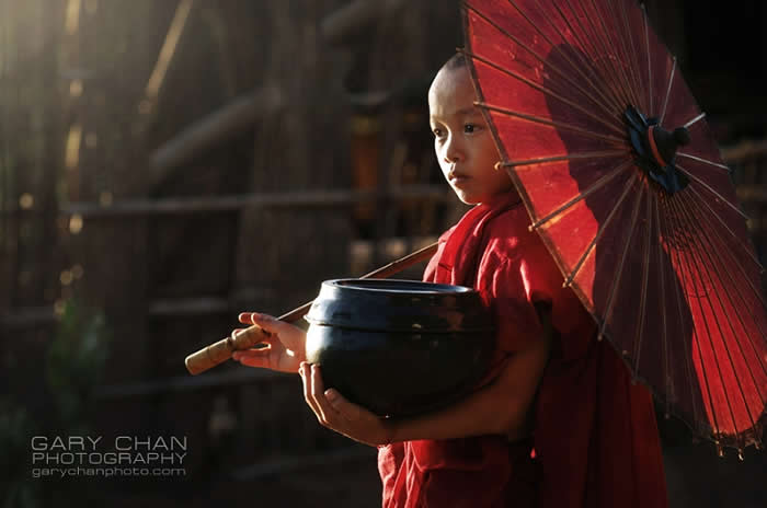 Everyday Life of Little Monks in Myanmar by Chan Kwok Hung