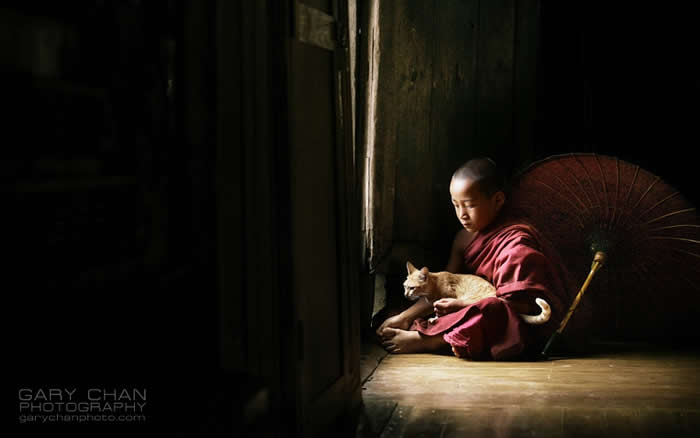 Everyday Life of Little Monks in Myanmar by Chan Kwok Hung