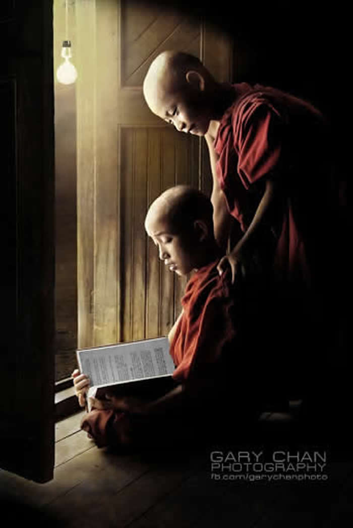 Everyday Life of Little Monks in Myanmar by Chan Kwok Hung
