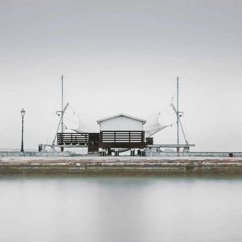 1st Plac Winner: The Shy Fishermen by Nick Green - 2025 Minimalist Photography Awards Long Exposure Winners