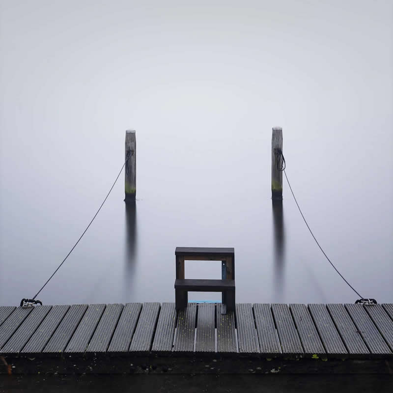 Anchored in Stillness by Marco Maljaars - 2025 Minimalist Photography Awards Long Exposure Winners
