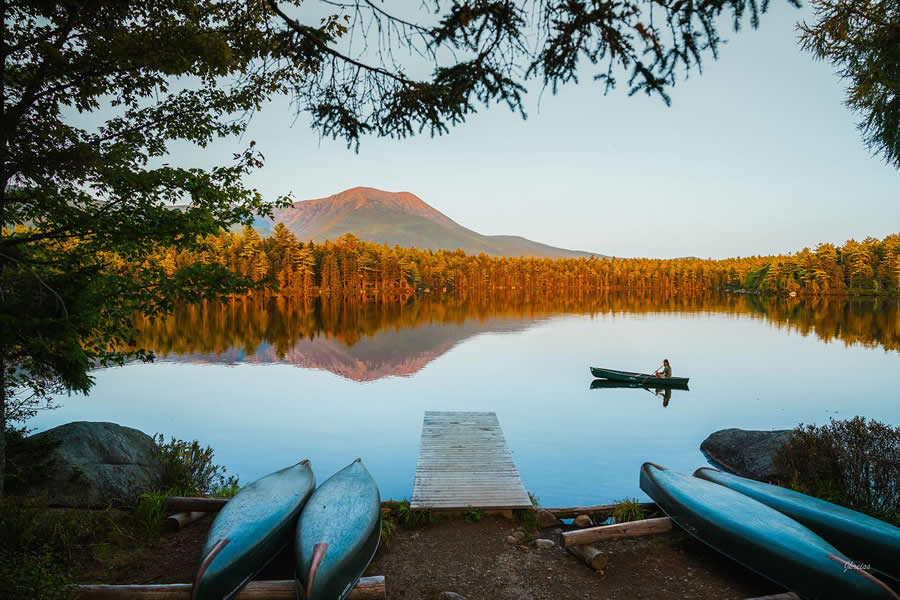 Canoeing in Baxter State Park, Maine - Nature Landscape Photography by Jared Kreiss