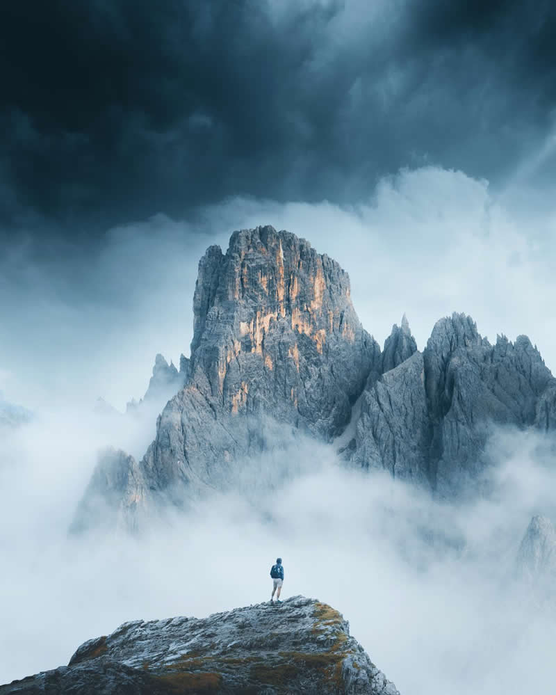 Watching the storms roll in to the west of the Cadini di Misurina massif - Outdoor Adventure Landscape Photography by Chris