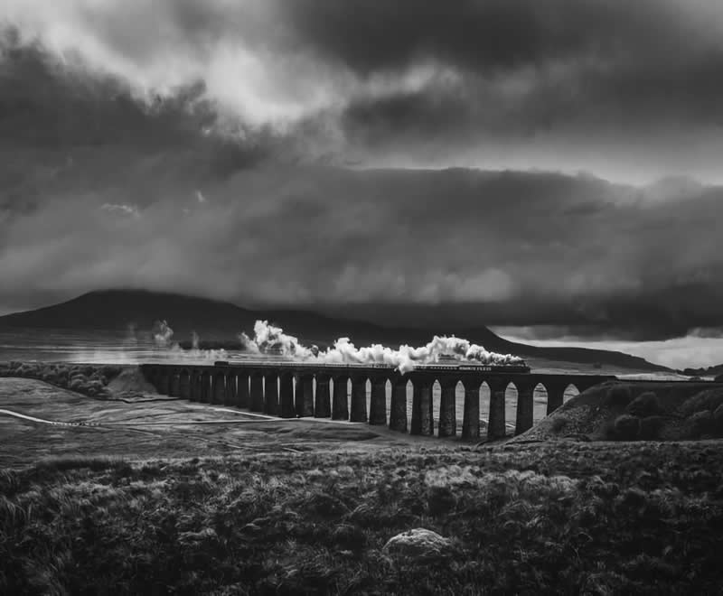 Ribblehead, North Yorkshire, England - Soulful Black and White Photos