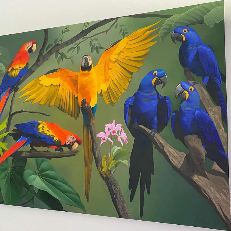 Realistic Bird Paintings by Petterson Silva