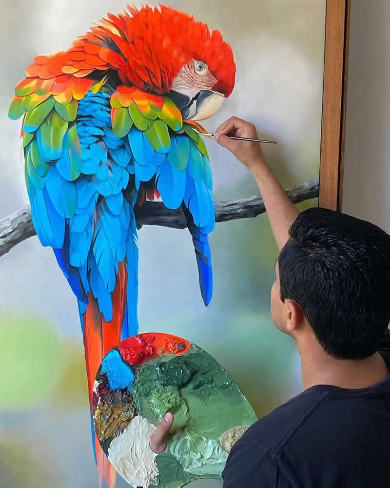 Realistic Bird Paintings by Petterson Silva