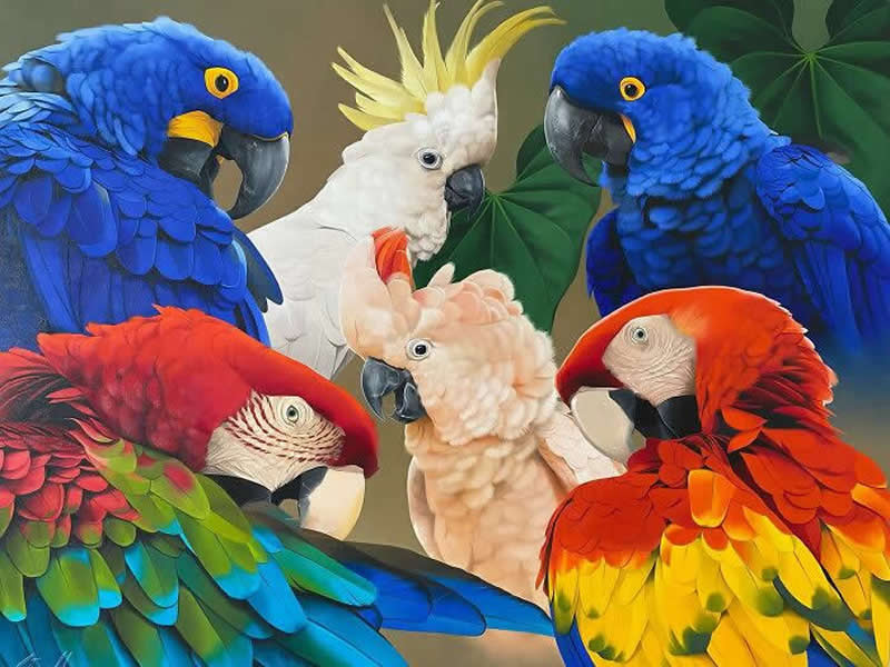 Realistic Bird Paintings by Petterson Silva