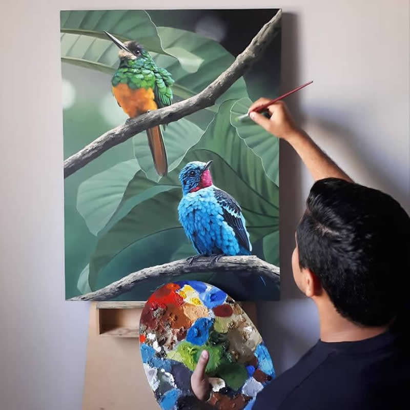 Realistic Bird Paintings by Petterson Silva