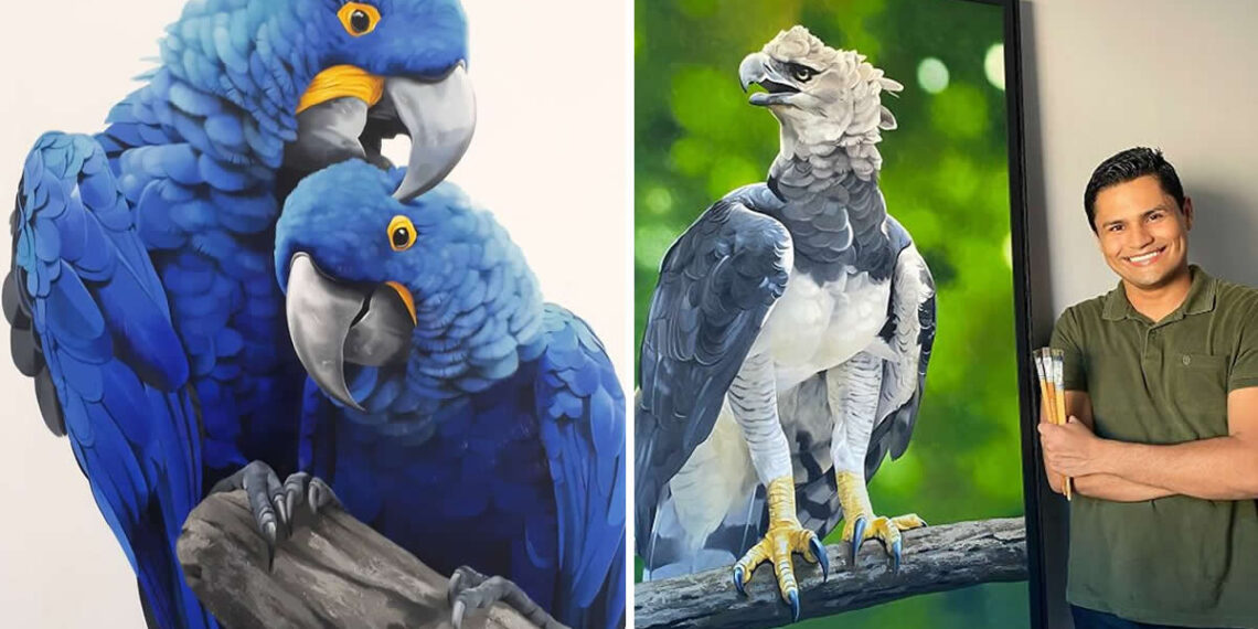 Realistic Bird Paintings by Petterson Silva