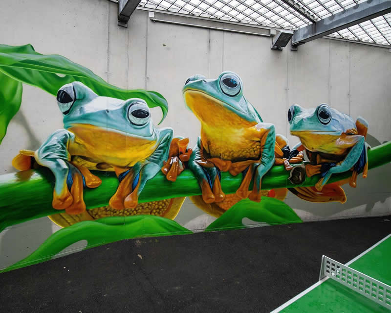 Art in Prison, JVA Grosshof Kriens Switzerland - Stinger Missile - Street Artworks by Fabian Bane Florin