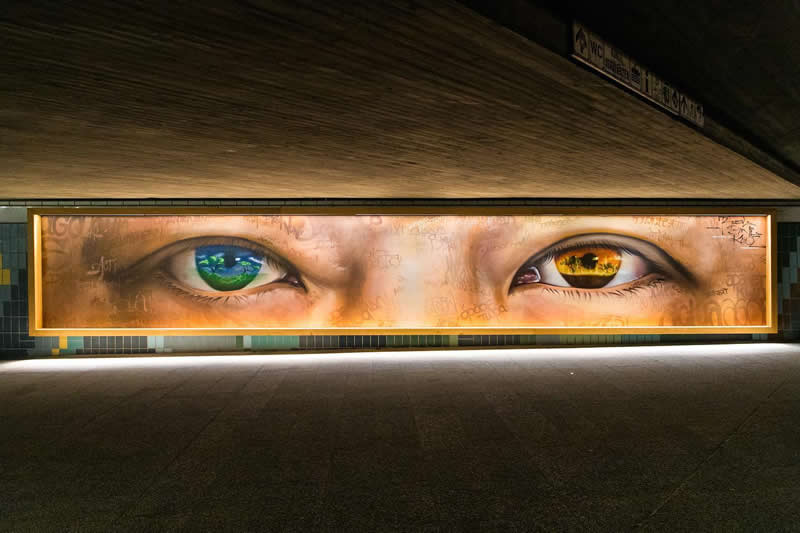 Auf einem Auge blind, Constance - Austria - Street Artworks by Fabian Bane Florin