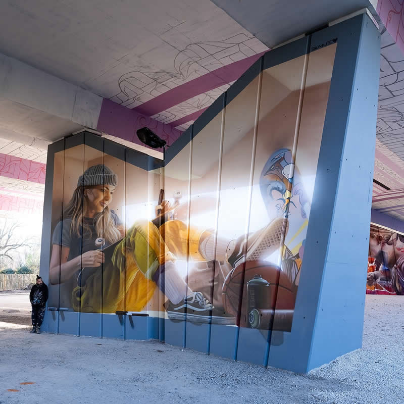 Olivia, Le Spot, Joinville le Pont - Street Artworks by Fabian Bane Florin