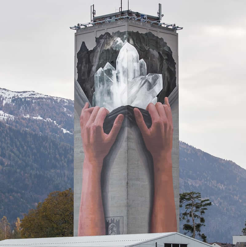 Der Leuchtturm, Chur Switzerland - Street Artworks by Fabian Bane Florin