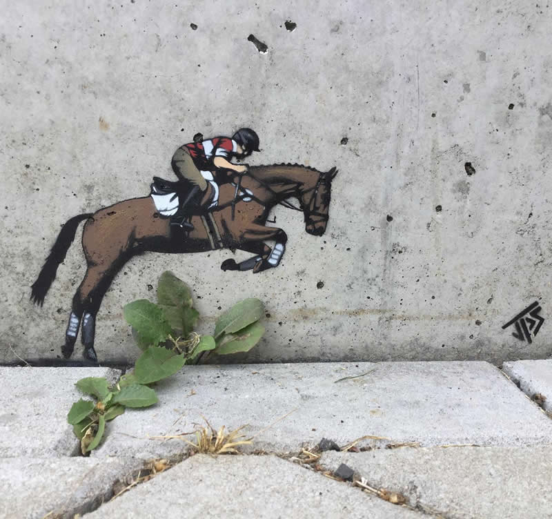 Minimalist Street Artworks by JPS That Bring Humor to City Walls