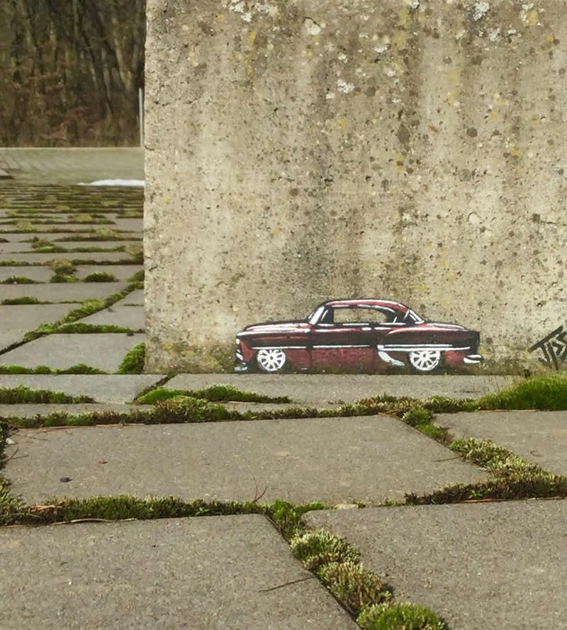 Minimalist Street Artworks by JPS That Bring Humor to City Walls