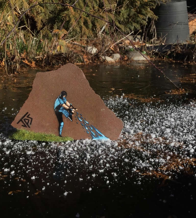 Minimalist Street Artworks by JPS That Bring Humor to City Walls