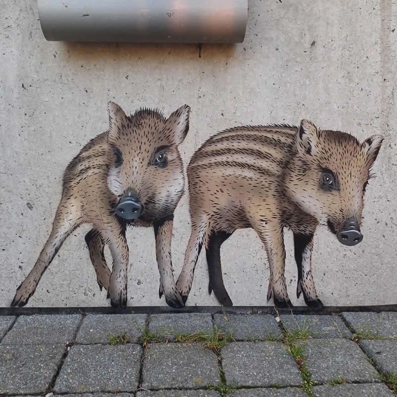 Minimalist Street Artworks by JPS That Bring Humor to City Walls