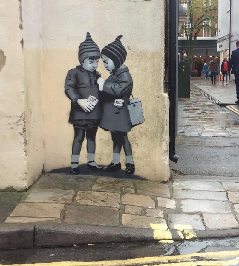 Minimalist Street Artworks by JPS That Bring Humor to City Walls