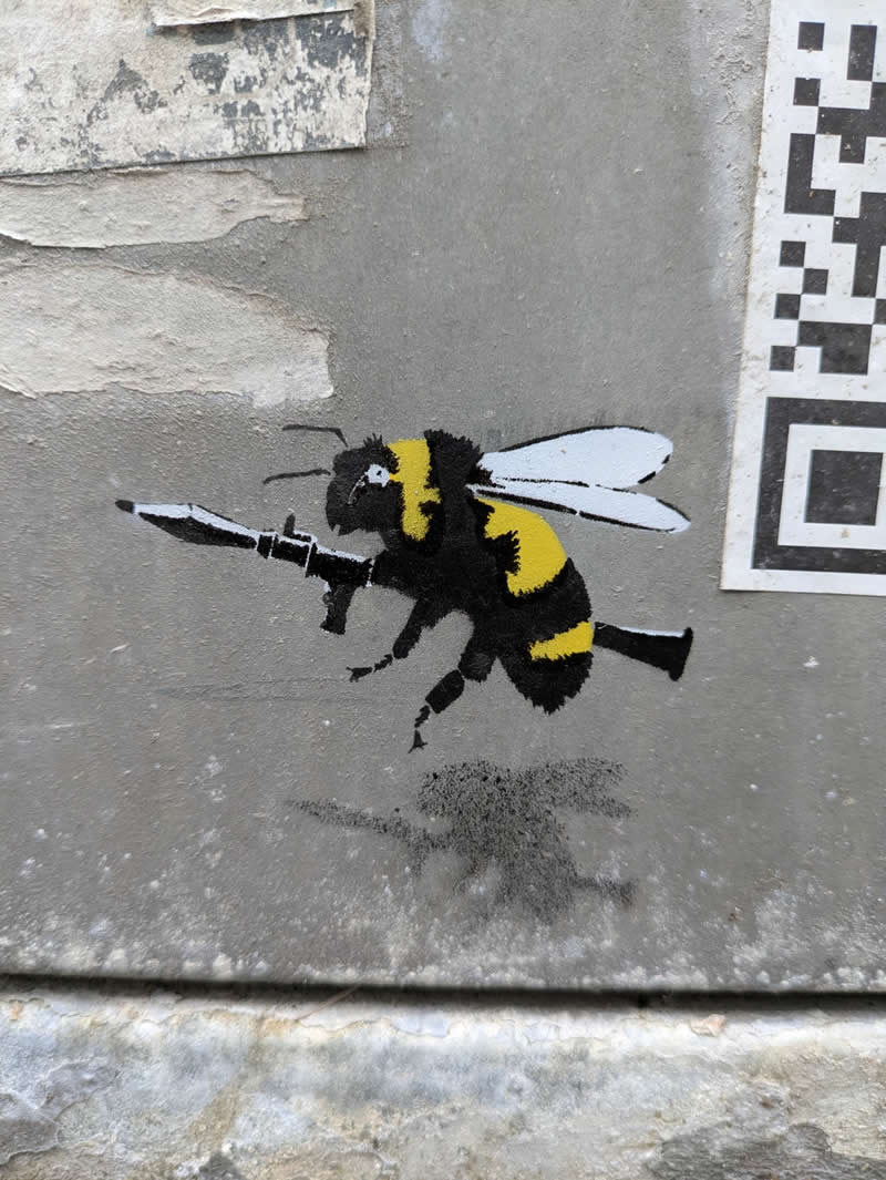 Killer Bee - Stinger Missile - Street Artworks by Tabby