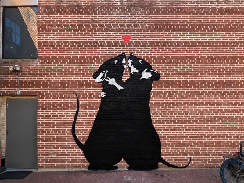 Rat Romance - (Squeak Hearts) - Street Artworks by Tabby