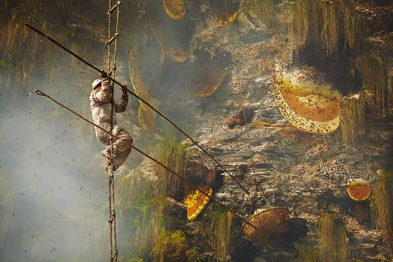 Traditional Honey Hunters in Central Nepal by Andrew Newey