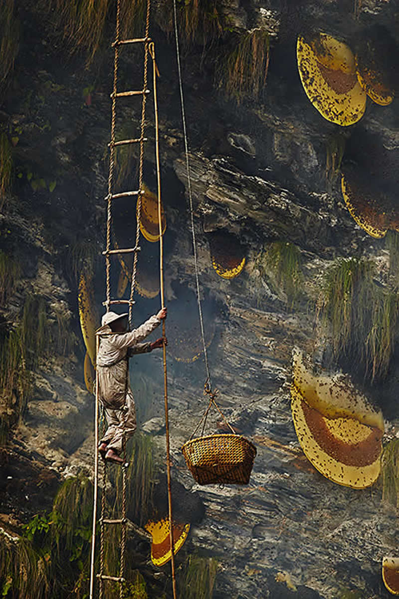 Traditional Honey Hunters in Central Nepal by Andrew Newey