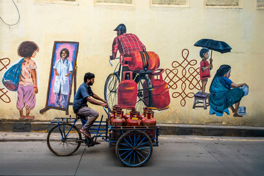 Wall Murals of Chennai by Rajesh Muthuswamy