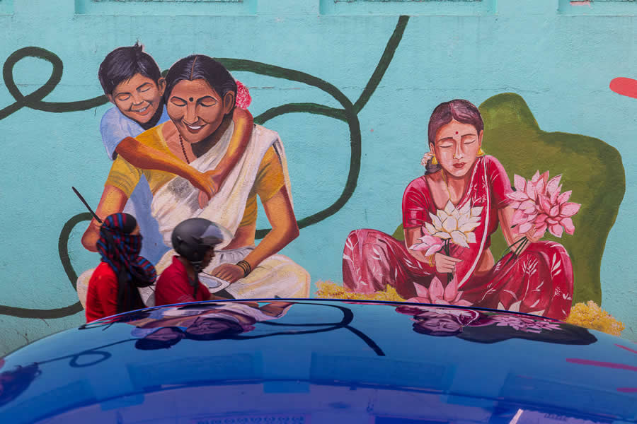 Wall Murals of Chennai by Rajesh Muthuswamy
