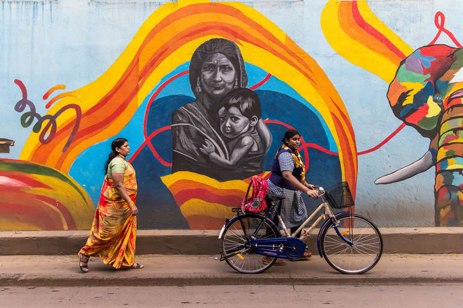 Wall Murals of Chennai by Rajesh Muthuswamy