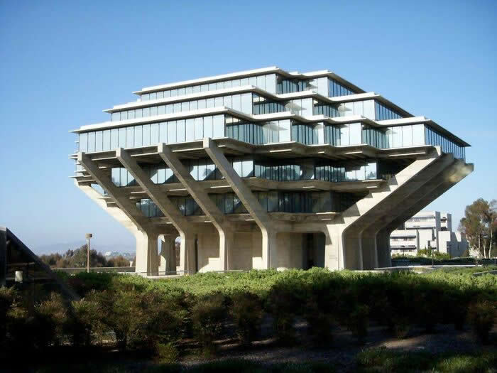 Uc San Diego Library Aka The Geisel Building - Weirdly Fantastic Buildings Around the World