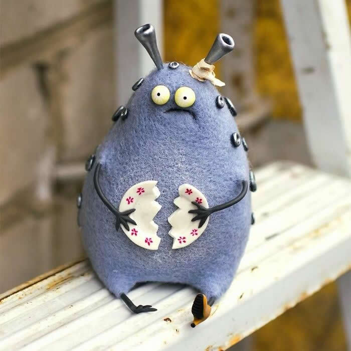 Whimsical Felt Toys by Emina Poison