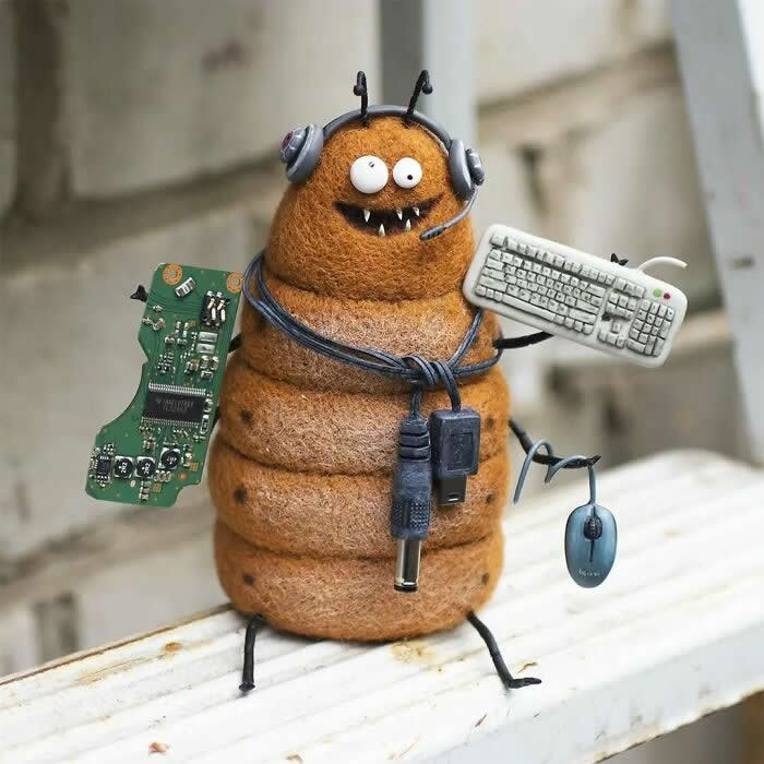 Whimsical Felt Toys by Emina Poison