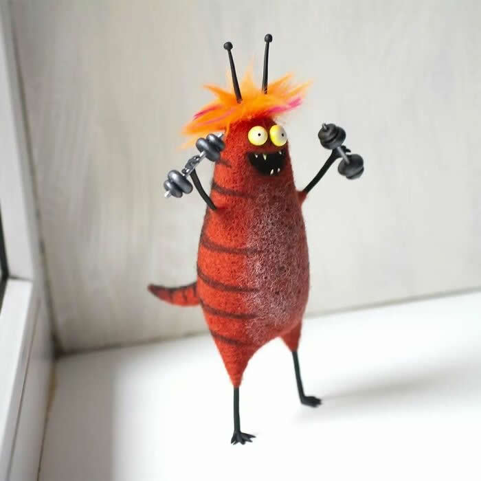 Whimsical Felt Toys by Emina Poison