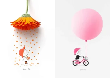 Cute whimsical illustrations by Jesuso Ortiz