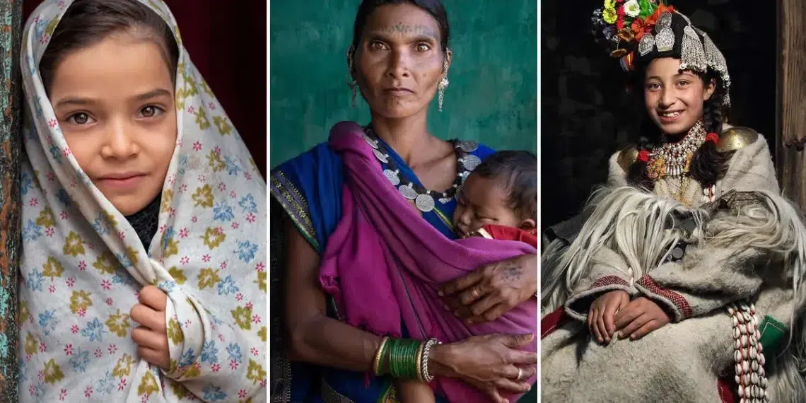 Documentary portraits of women and children