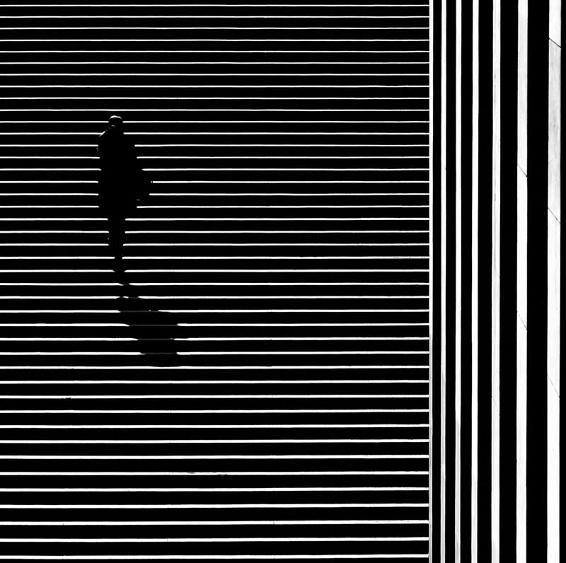 Blend - Black and White Street Photography Timing and Composition