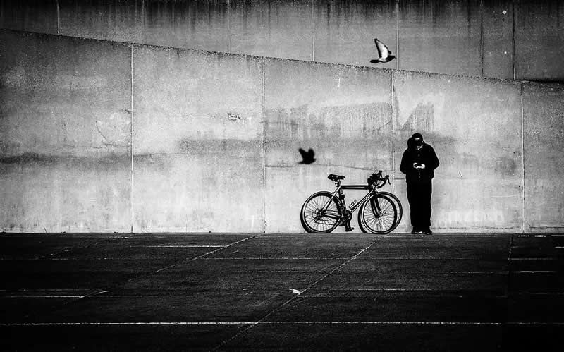 Shadow Play - Black and White Street Photography Timing and Composition