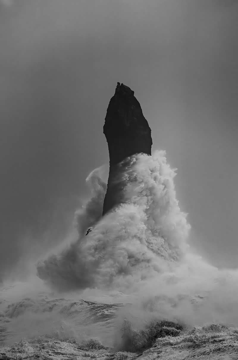 Ocean - Silver: Force by Eduardo Esses Gritzewsky - Black and White Photography of Nature One Exposure Awards